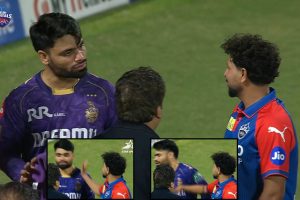 IPL 2025 Kuldeep Yadav Slaps Rinku Singh