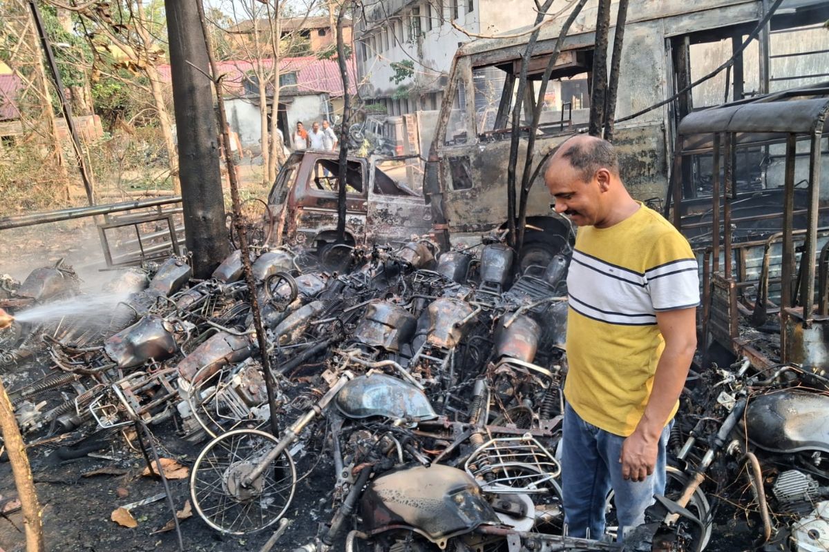 Fire in Palamu