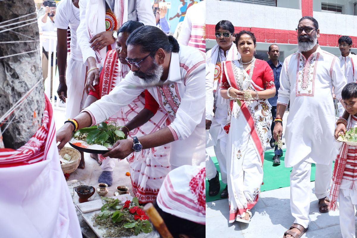 Hemant Soren Celebrates Sarhul in Ranchi