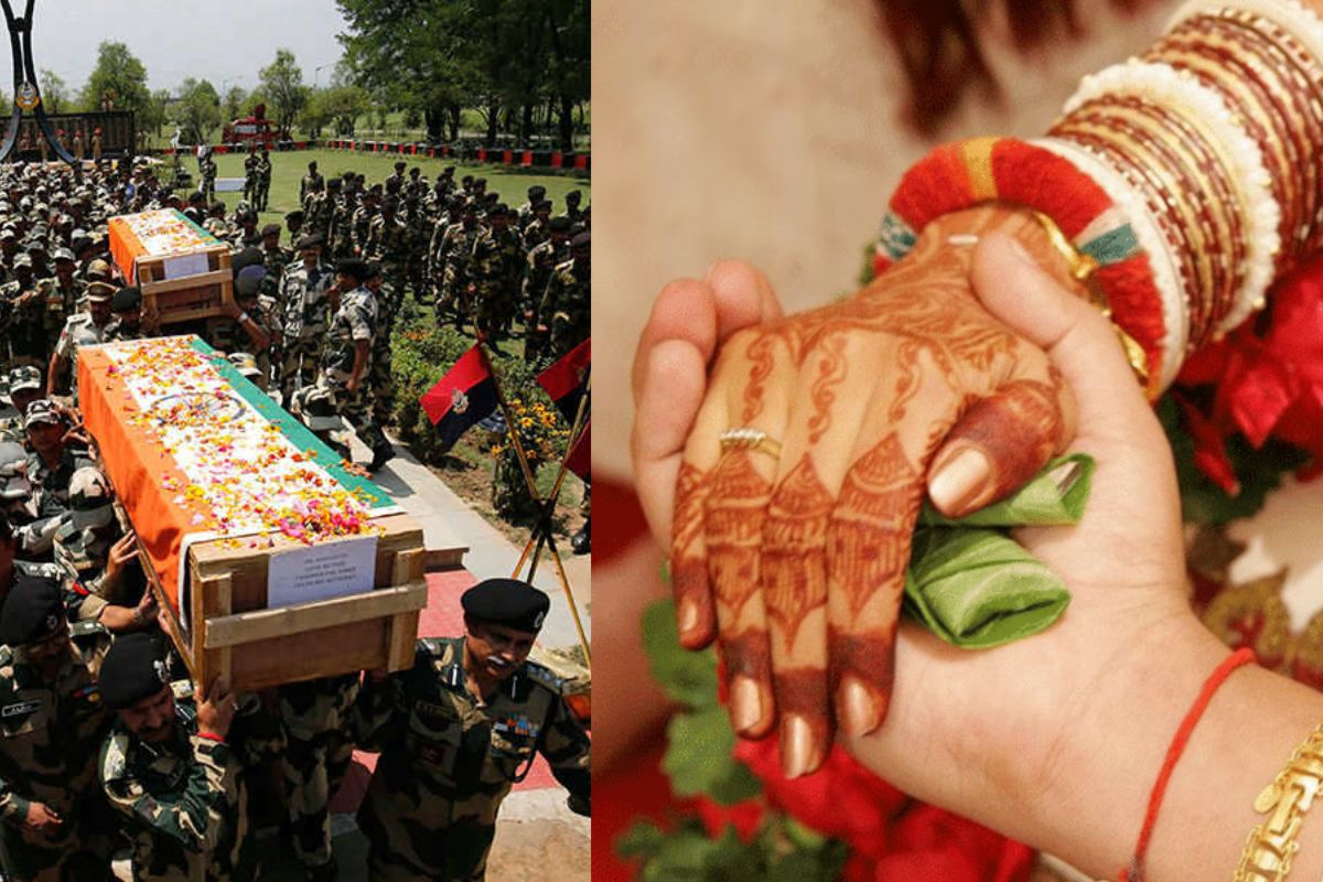 Indian Army martyr funeral and sister wedding same day