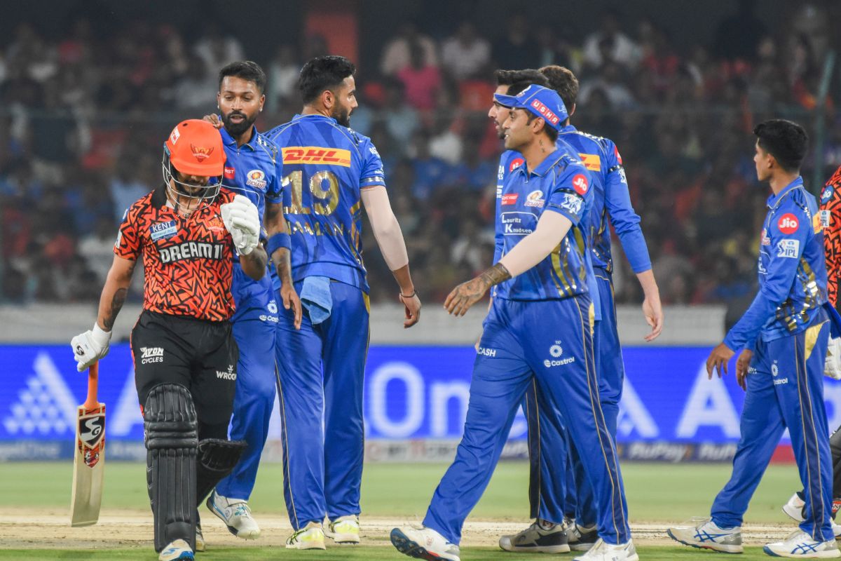 Ishan Kishan wicket MI vs SRH match