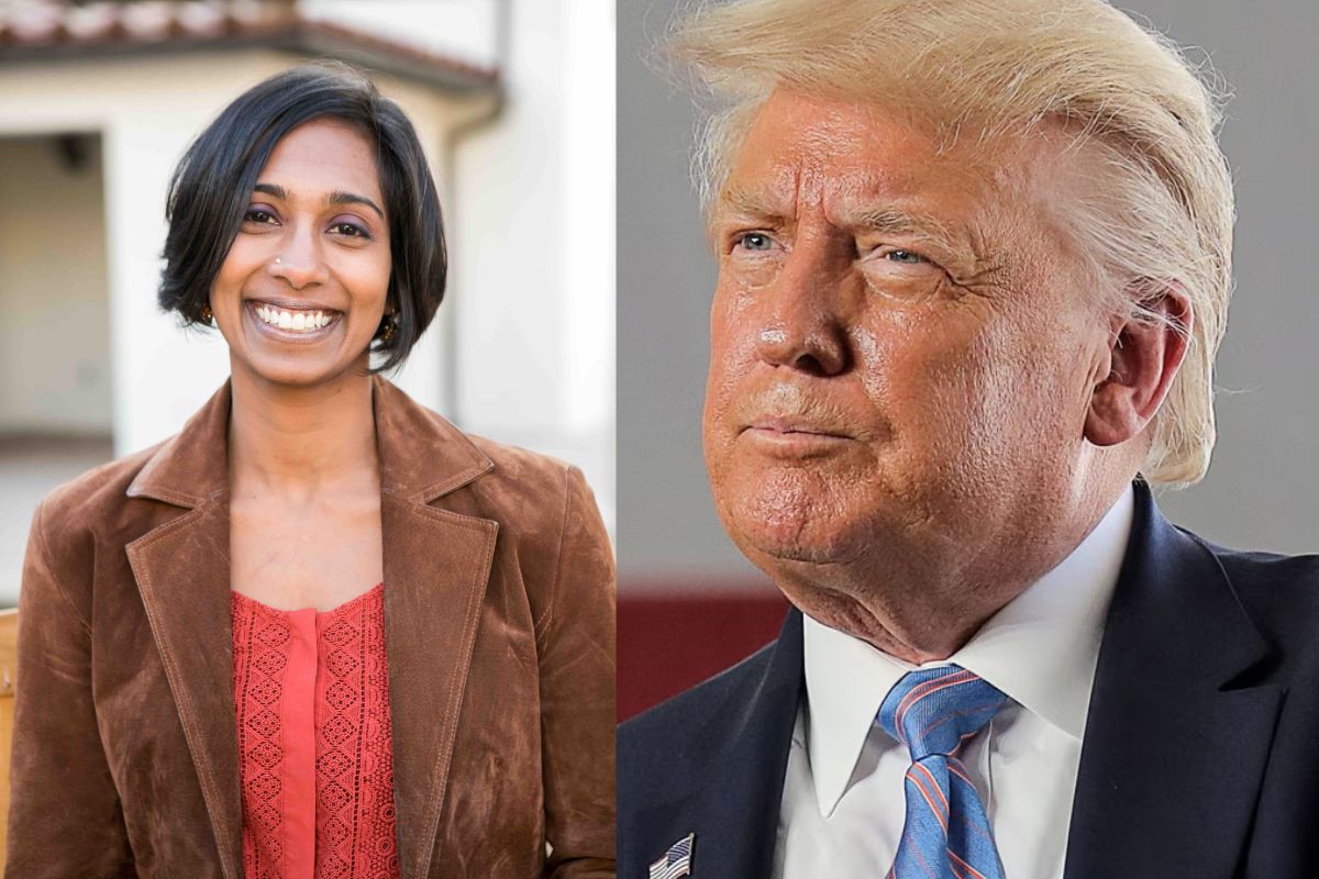 Neela Rajendra and Donald Trump