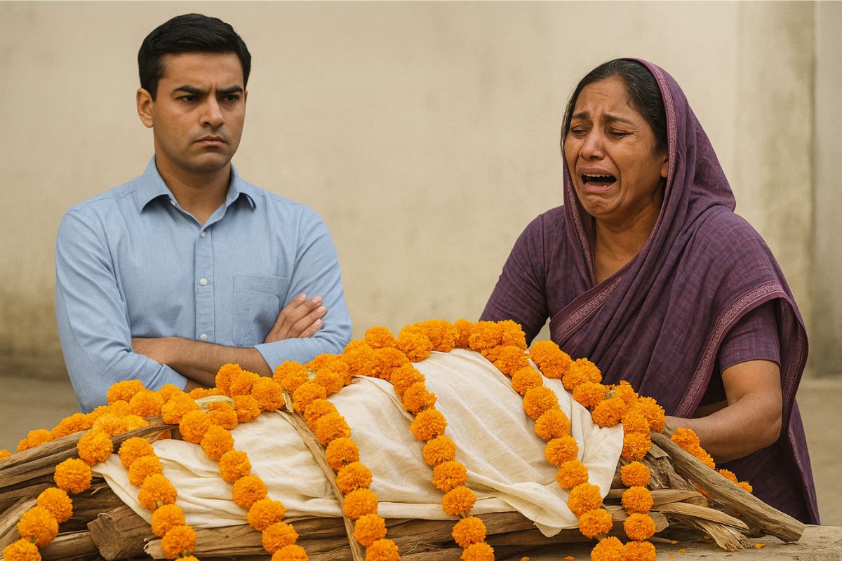 Son refuses funeral father