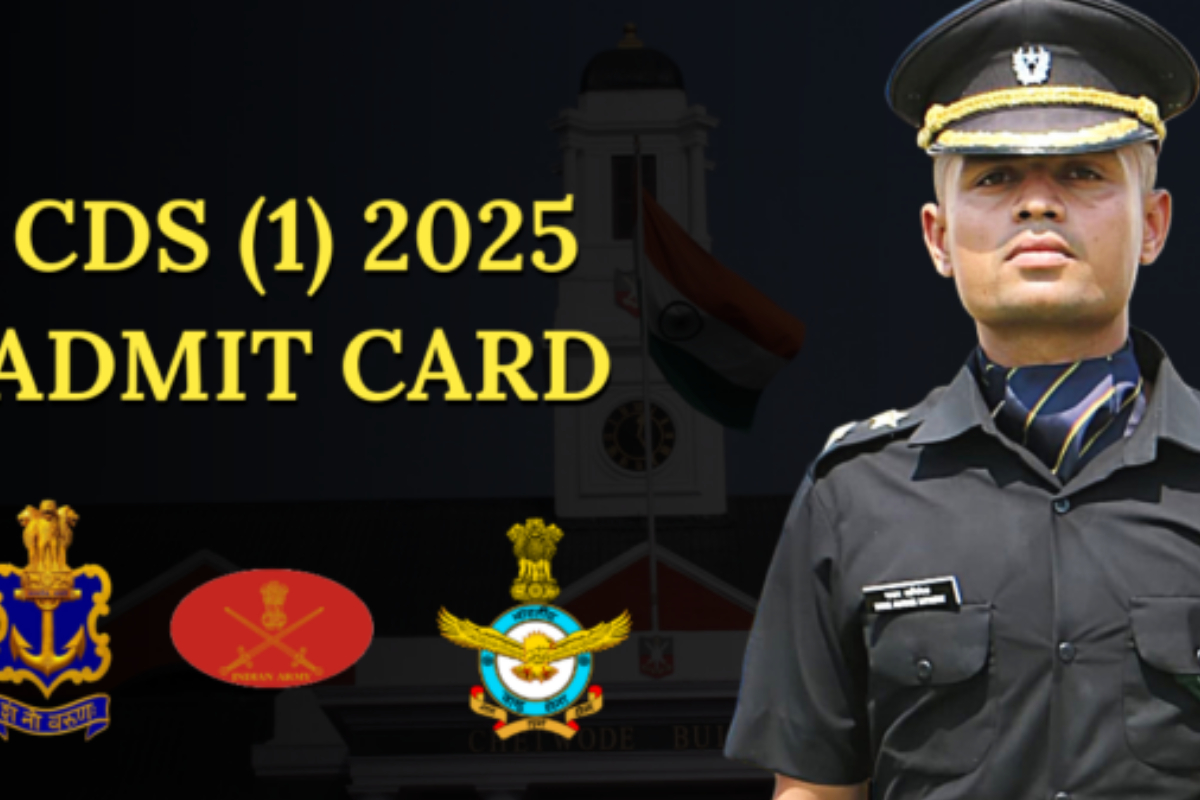 UPSC CDS 1 Admit Card 2025 OUT