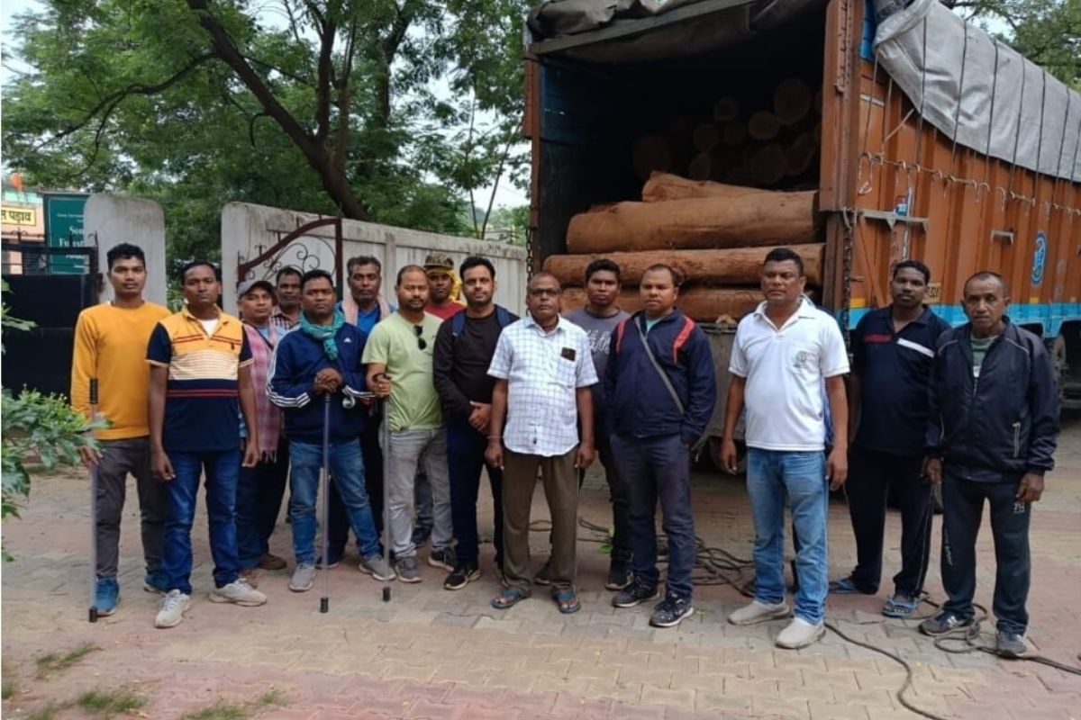 Wood Loaded Truck Seized