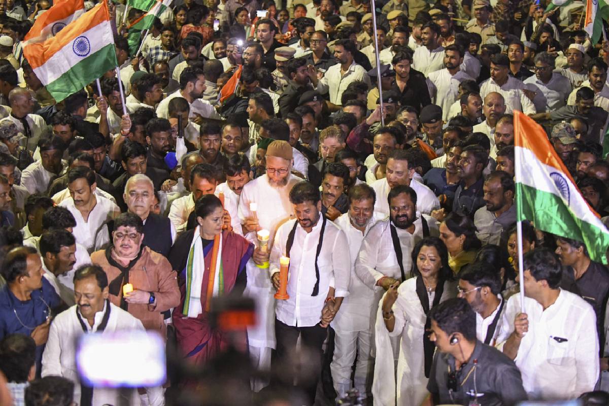 candlelight rally in solidarity with victims of the Pahalgam terrorist attack