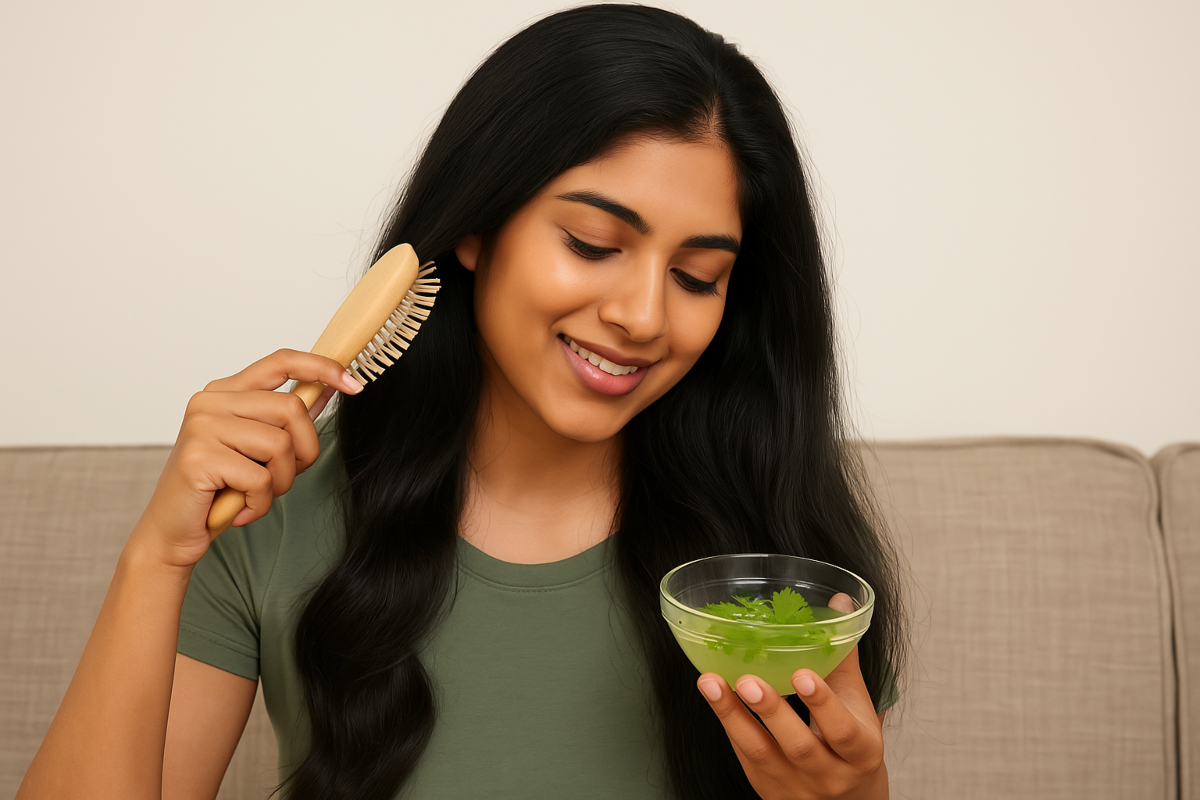 dhaniya water for hair growth