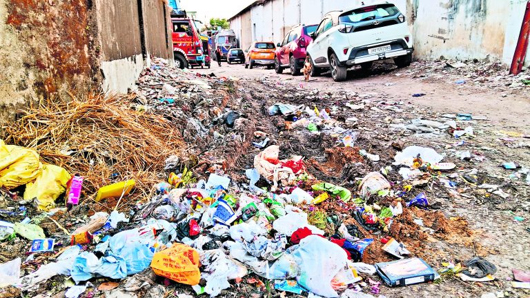 Ranchi news : 10 से 15 दिनों में एक बार आ रहे कूड़ा वाहन, रांची में जगह-जगह लगा कचरे का ढेर