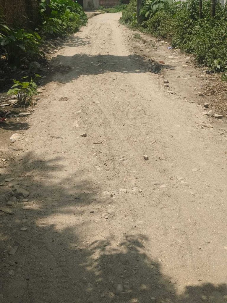 छत्तरगाछ पंचायत में पक्की सड़क निर्माण शुरू