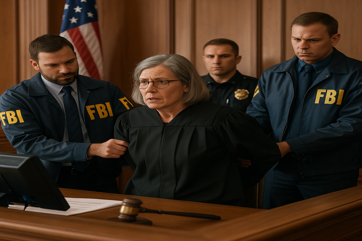 AI IMAGE OF US Judge Arrested BY FBI