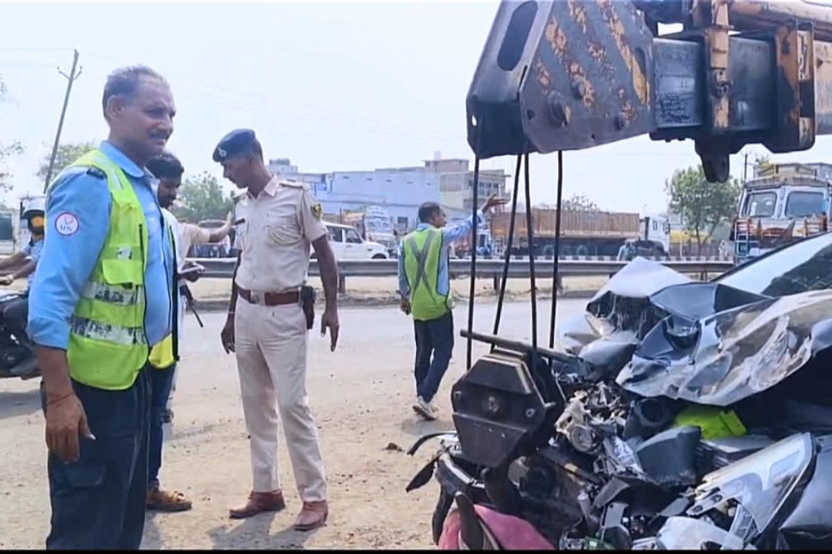 rohtas accident| Doctor dies after being hit by a speeding car in Bihar