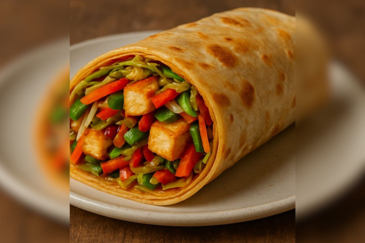 veg roll left over roti recipe