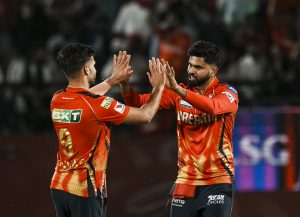 LSG vs PBKS: Punjab Kings' bowler Azmatullah Omarzai celebrates with captain Shreyas Iyer