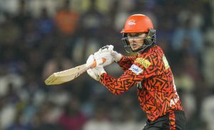 LSG vs SRH IPL 2025: Abhishek Sharma plays a shot
