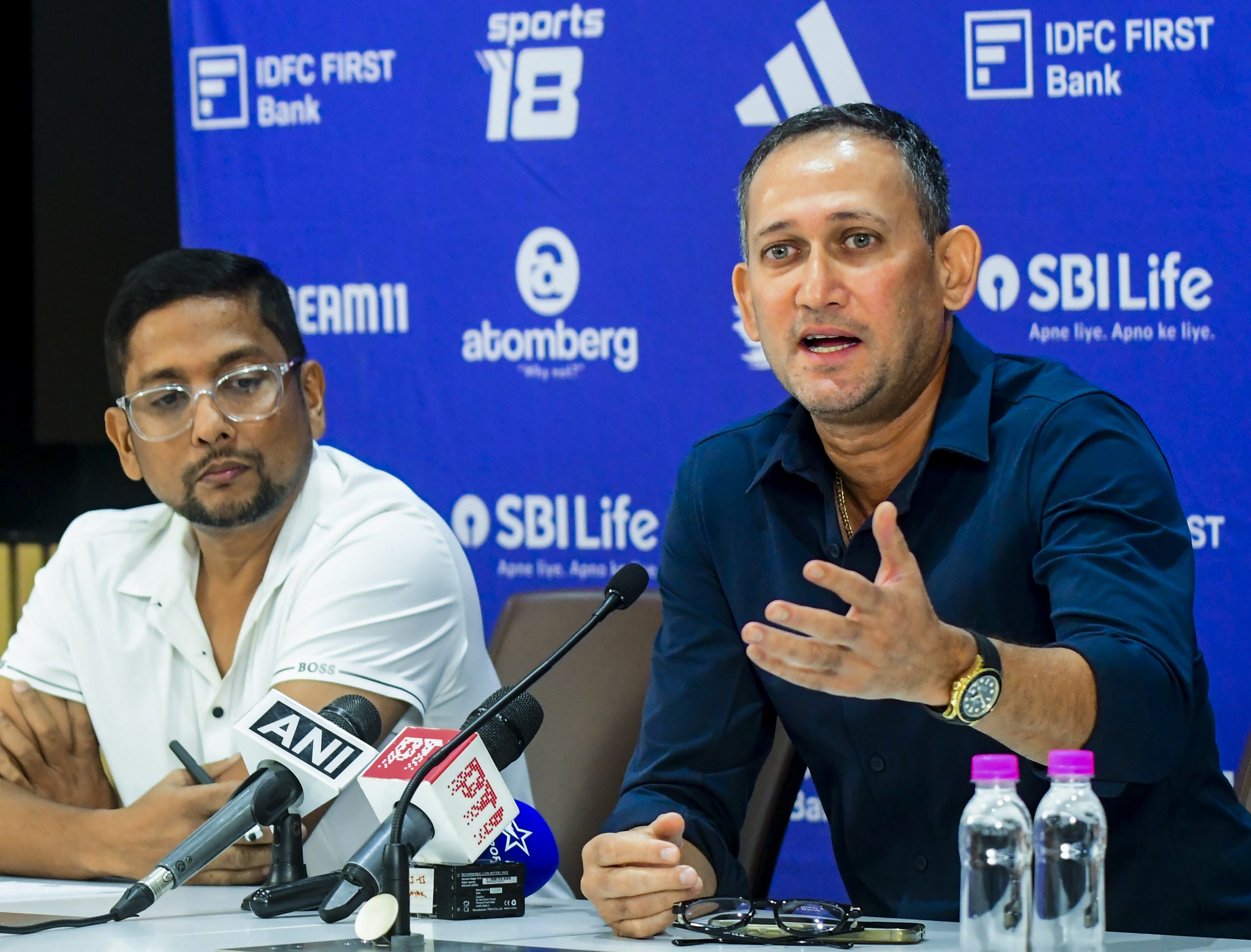 India tour of England: BCCI selection committee Chairman Ajit Agarkar addresses a press conference