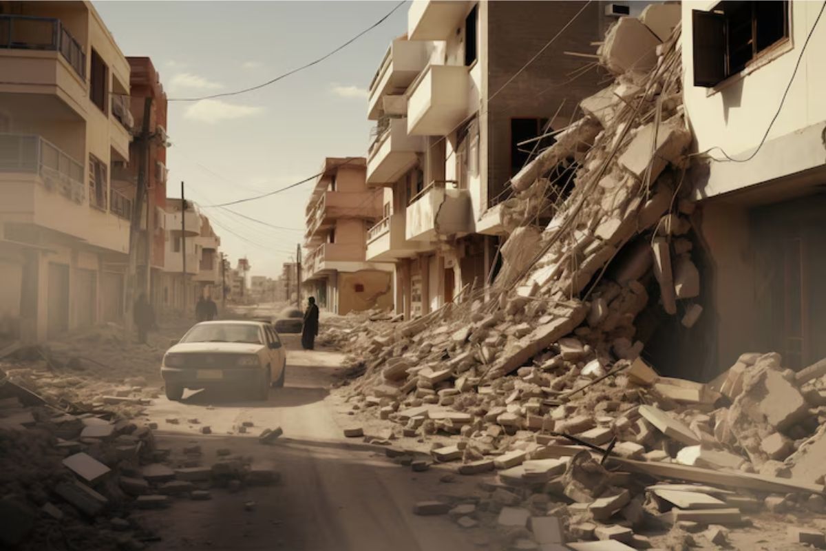 AI IMAGE OF Earthquake in Pakistan