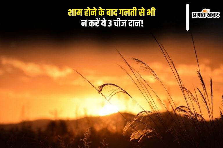 Astro Tips: शाम के वक्त भूलकर भी न करें ये 3 चीजों का दान, छिन सकता है धन और बढ़ सकती हैं मुश्किलें