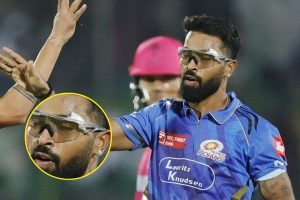 Hardik Pandya Played with Stitches on Eyebrows.