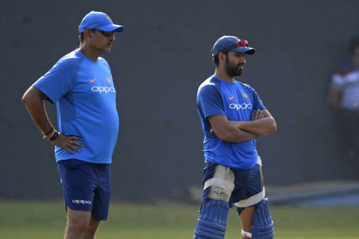 Ravi Shastri and Rohit Sharma