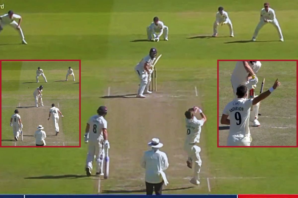 James Anderson Bowling County Cricket.
