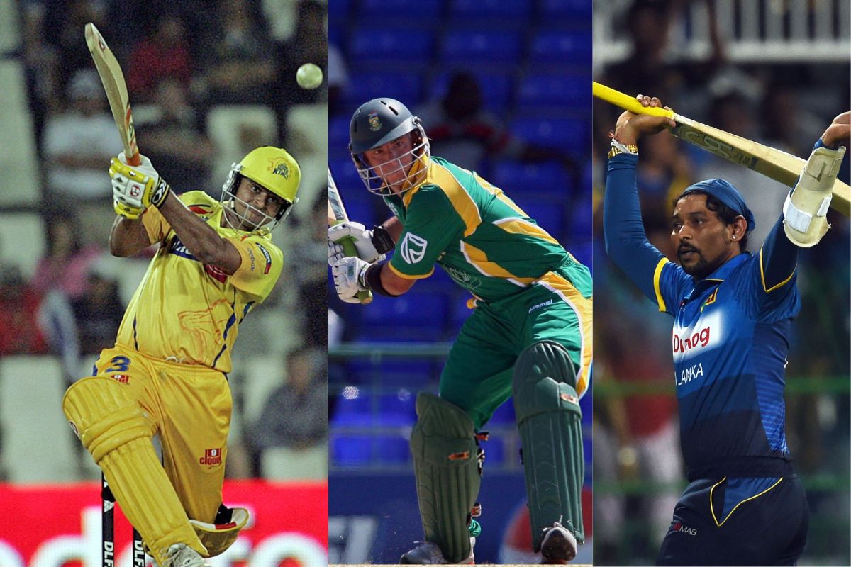 Suresh Raina, Herschelle Gibbs and Tillakaratne Dilshan