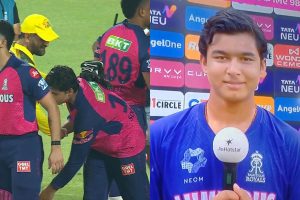 IPL 2025 CSK vs RR Vaibhav Suryavanshi on MS Dhoni