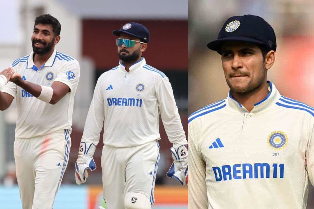 Jasprit bumrah, Rishabh Pant and Shubman Gill.