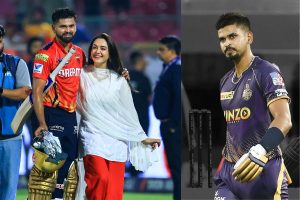 Shreyas Iyer with Preity Zinta