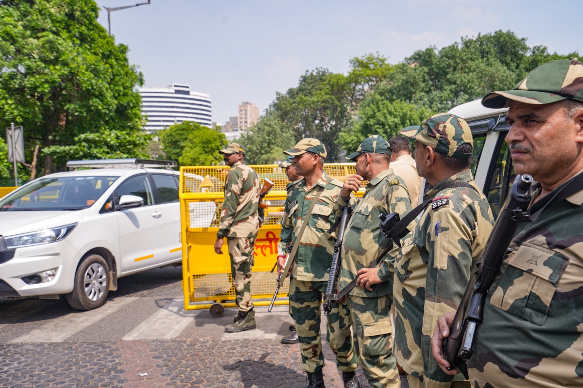 Delhi Security During Mock Drill