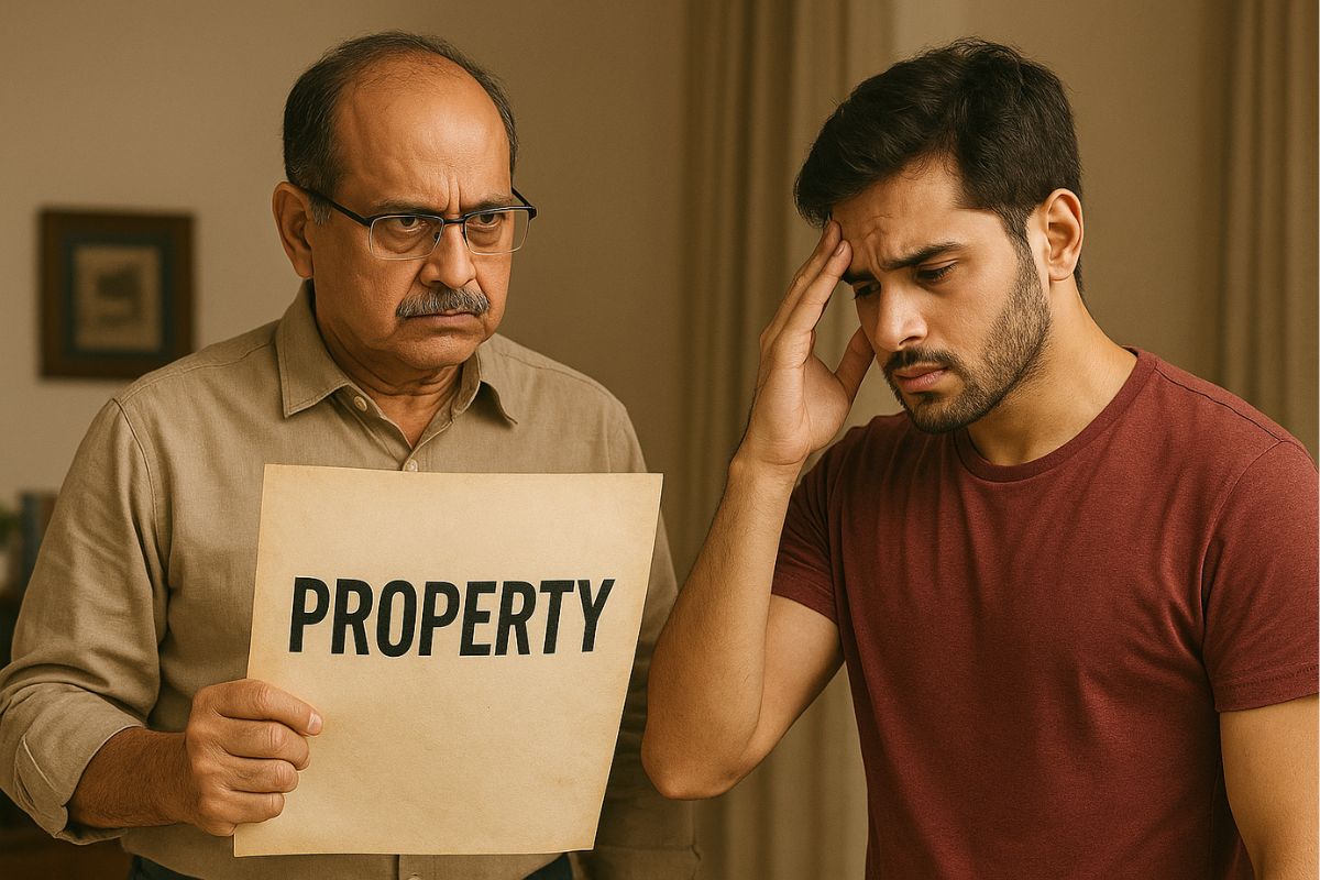 AI Image of Father self earned property