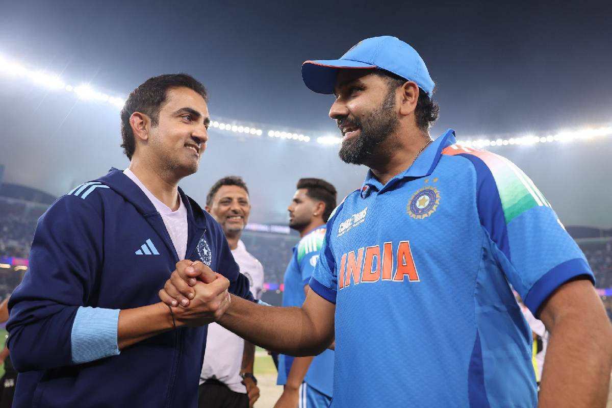 Team India Captain: Gautam Gambhir with Rohit Sharma