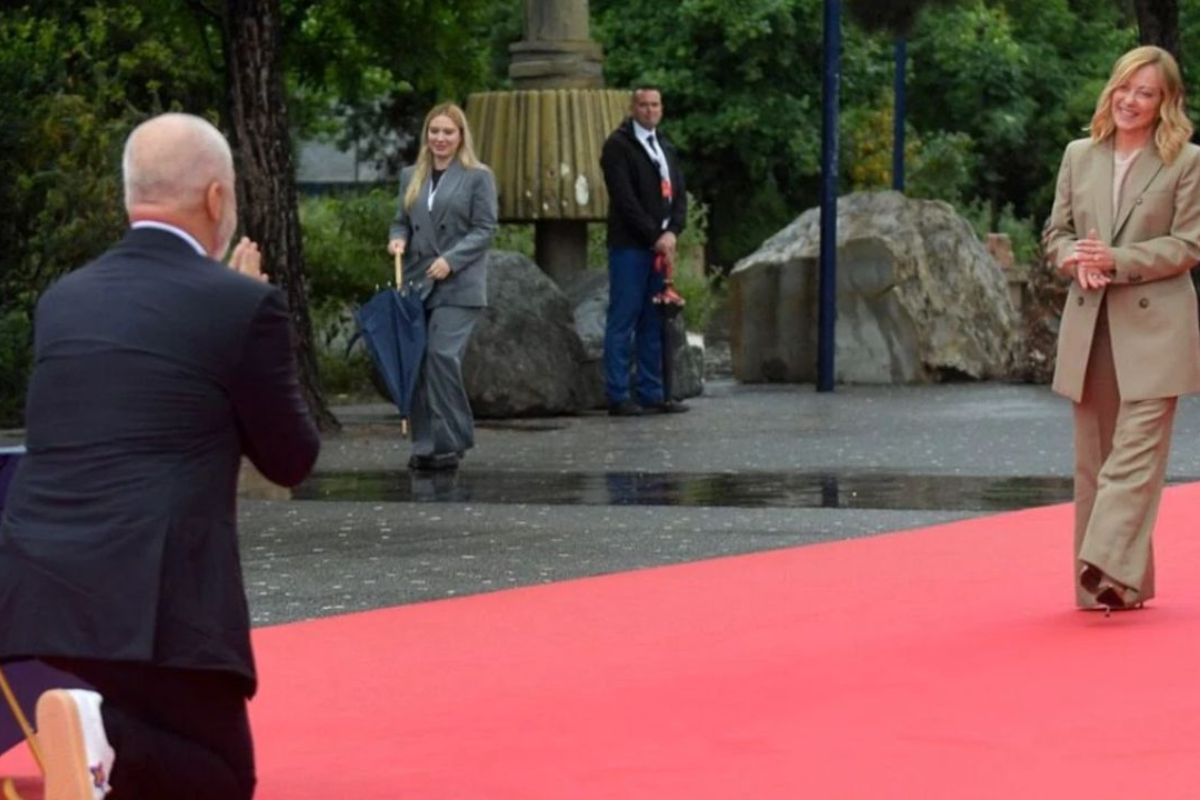 Italy PM Giorgia Meloni Grand Welcome