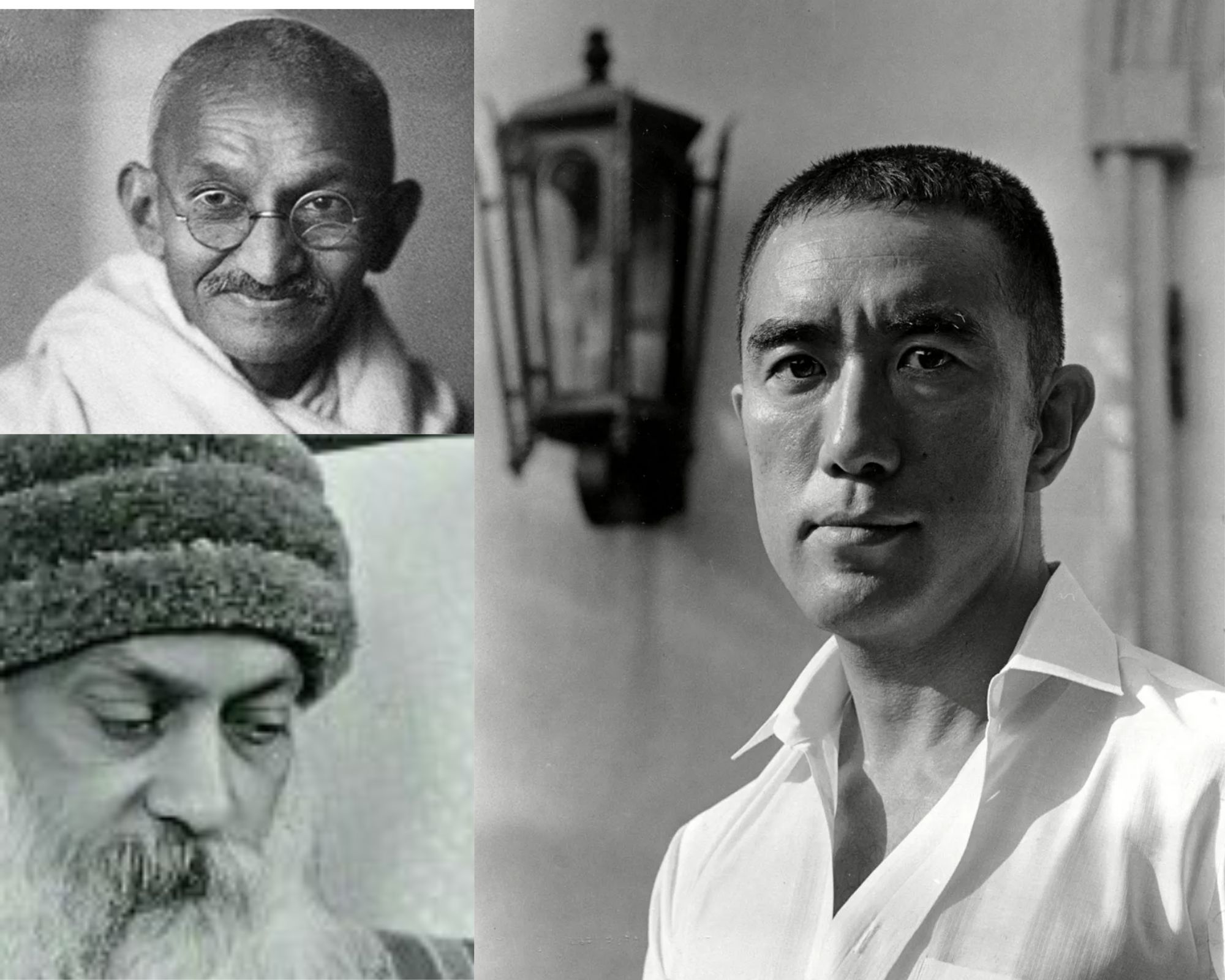 Mahatma Gandhi Osho Yukio Mishima
