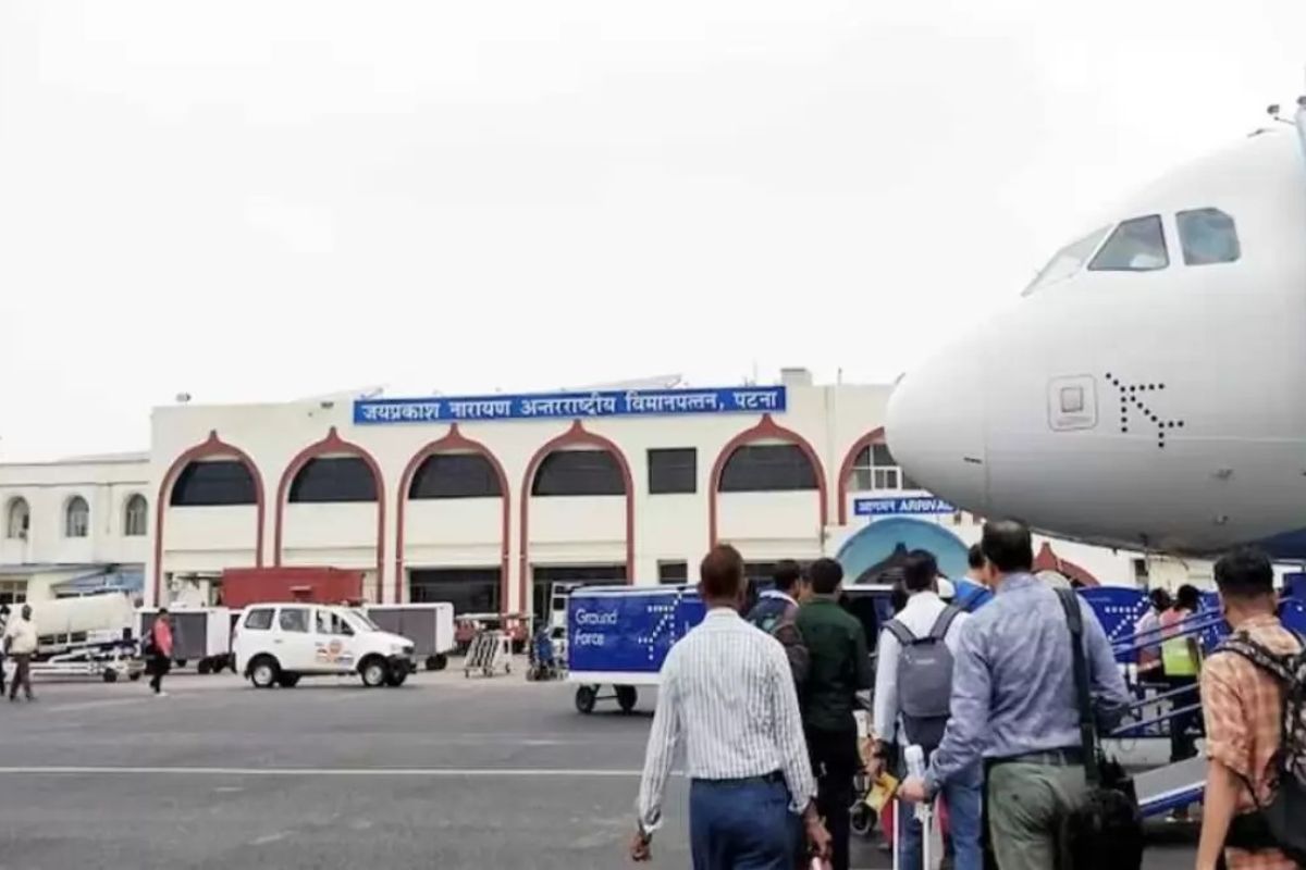 Patna airport again received bomb threat
