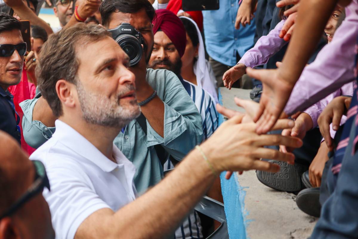 Rahul Gandhi in Christ School