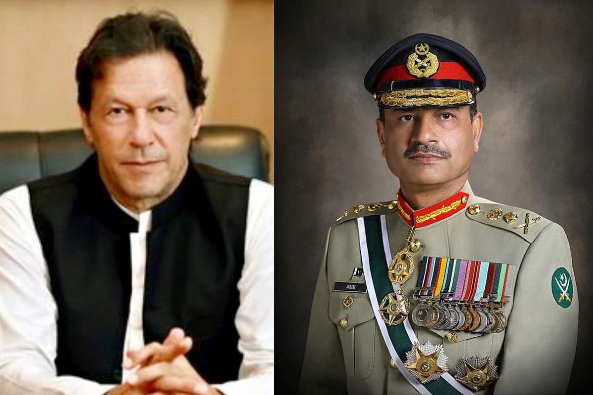 Pakistan former pm imran khan and army general asim munir