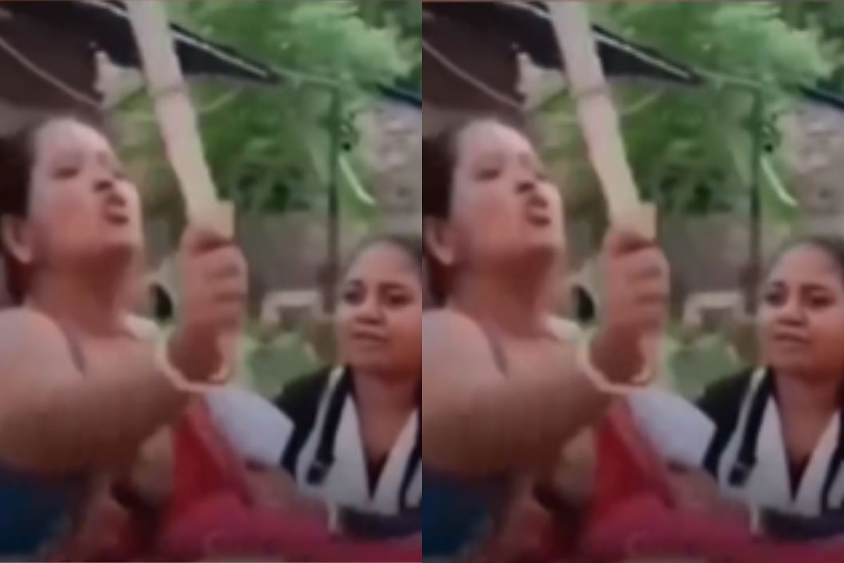 Viral Video daughter pass exam mother play drum outside neighbor house who mock her for falling
