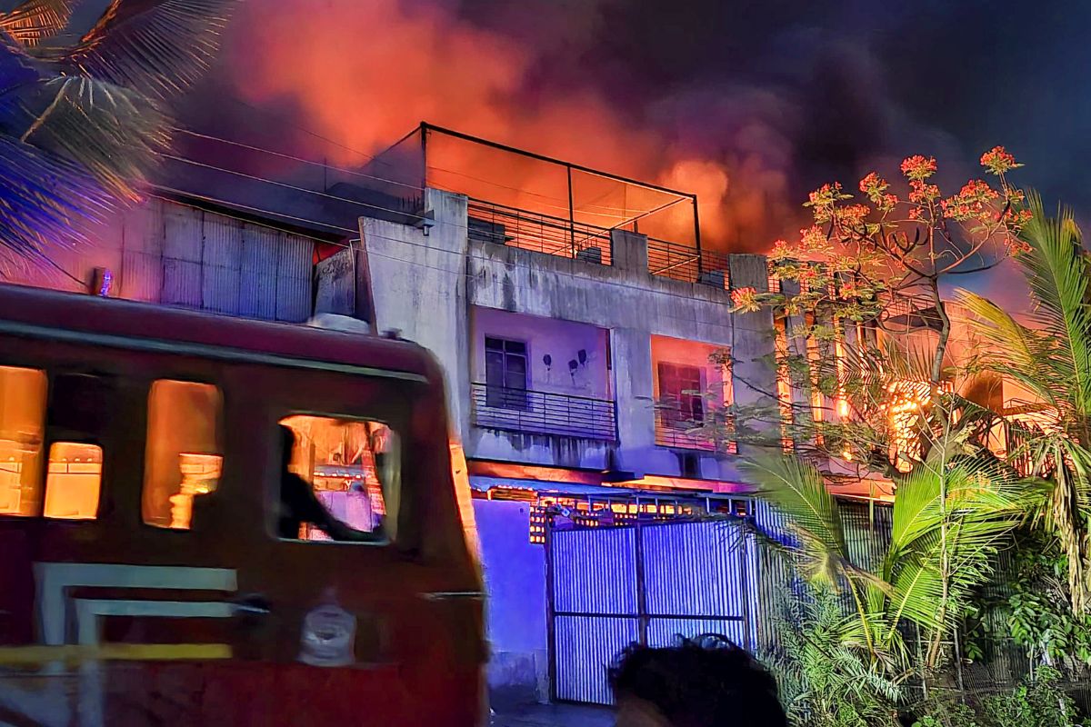 Solapur factory Huge fire