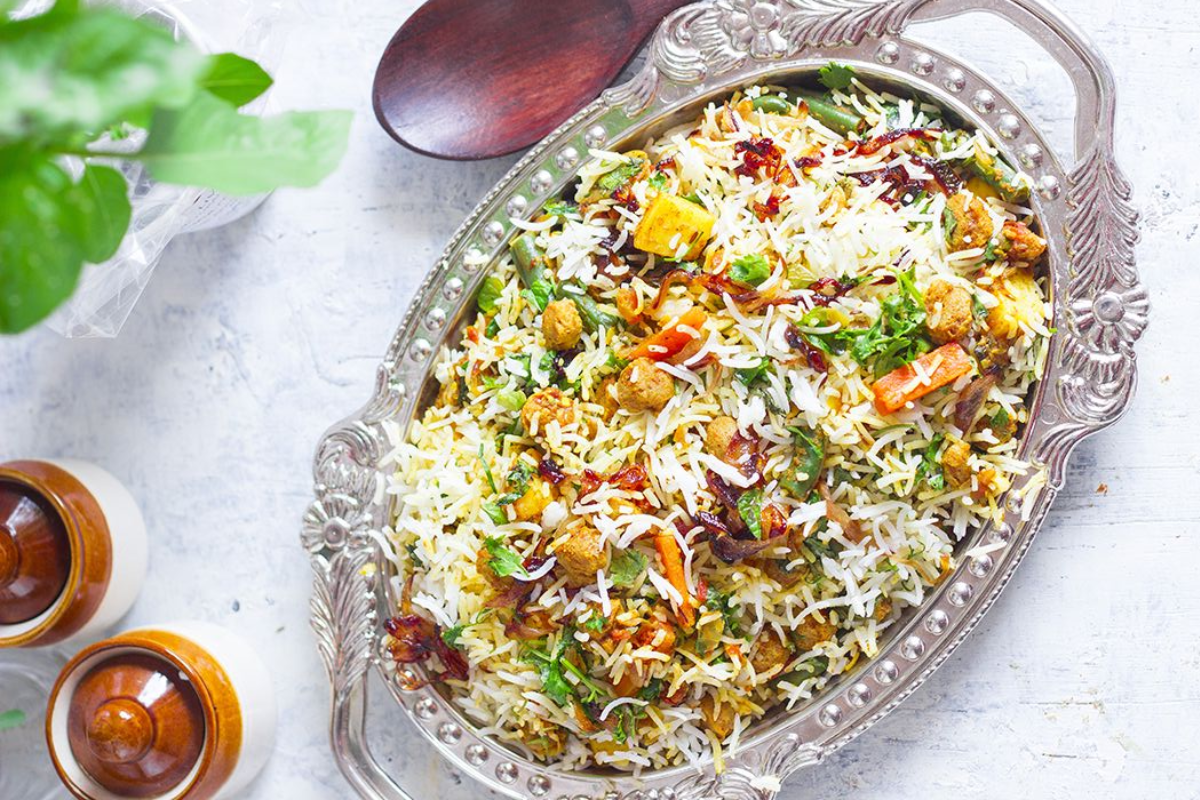 Soya Chunks Biryani Recipe