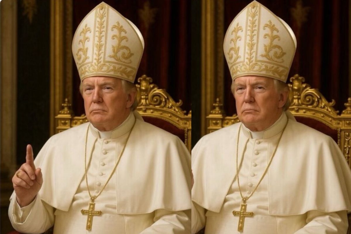 Trump Pope AI Photo Viral Controversy