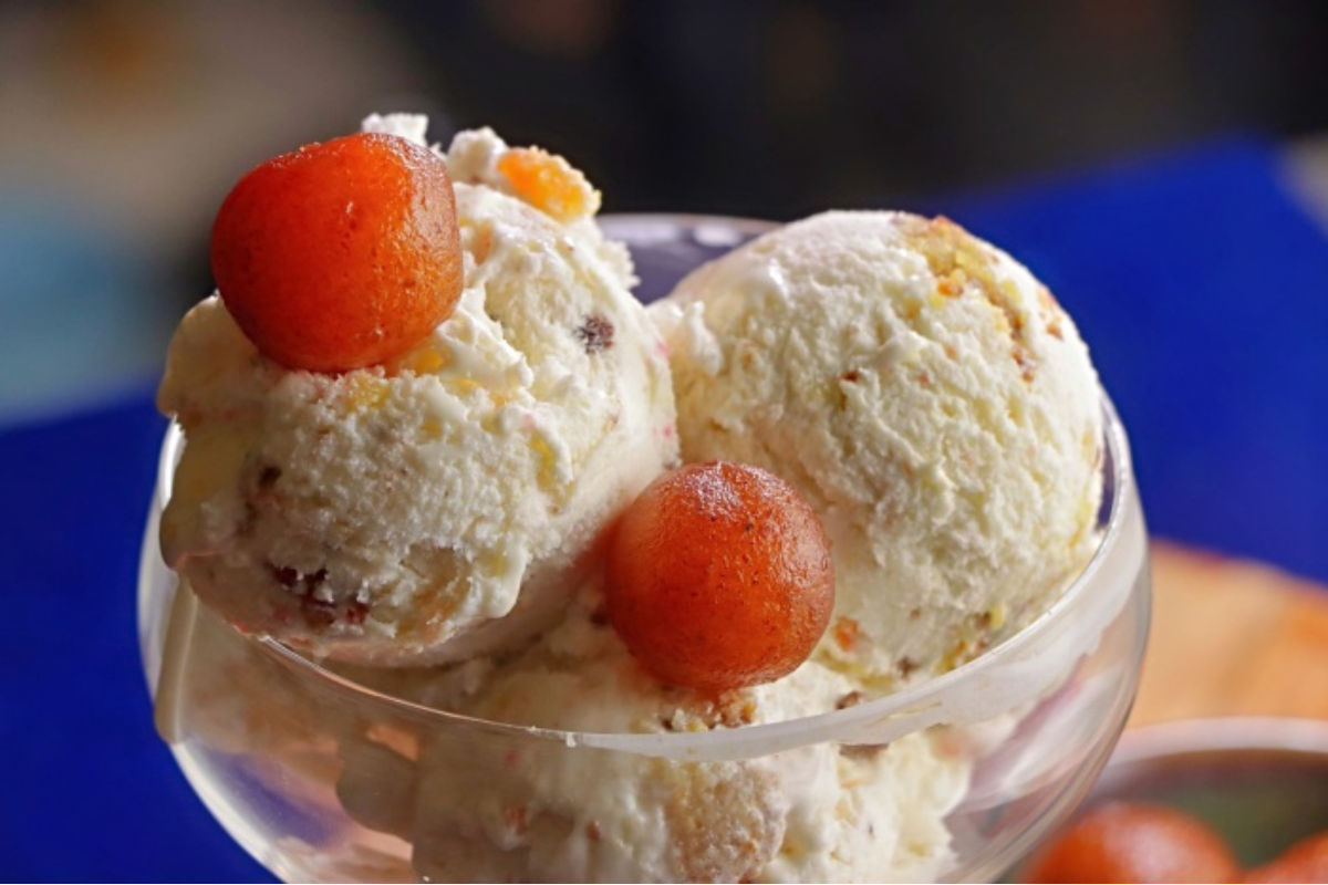 Gulab Jamun Ice Cream