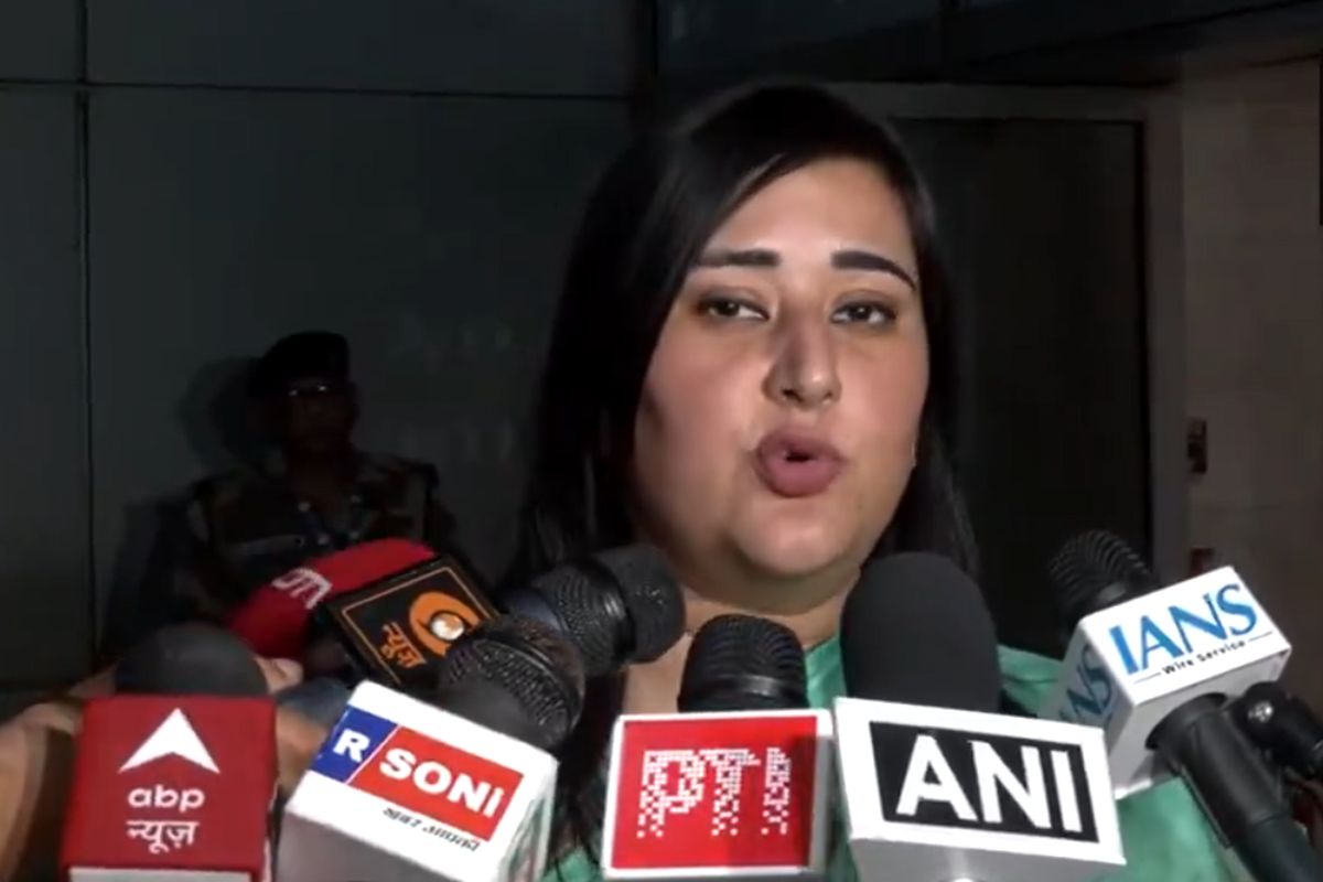 all-party delegation leaves Bansuri Swaraj