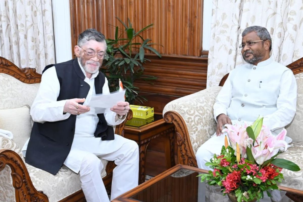 babulal marandi with jharkhand governor