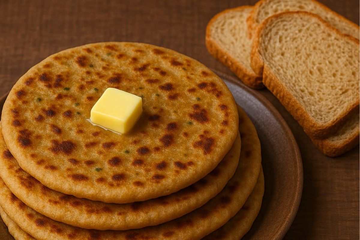 bread aloo paratha