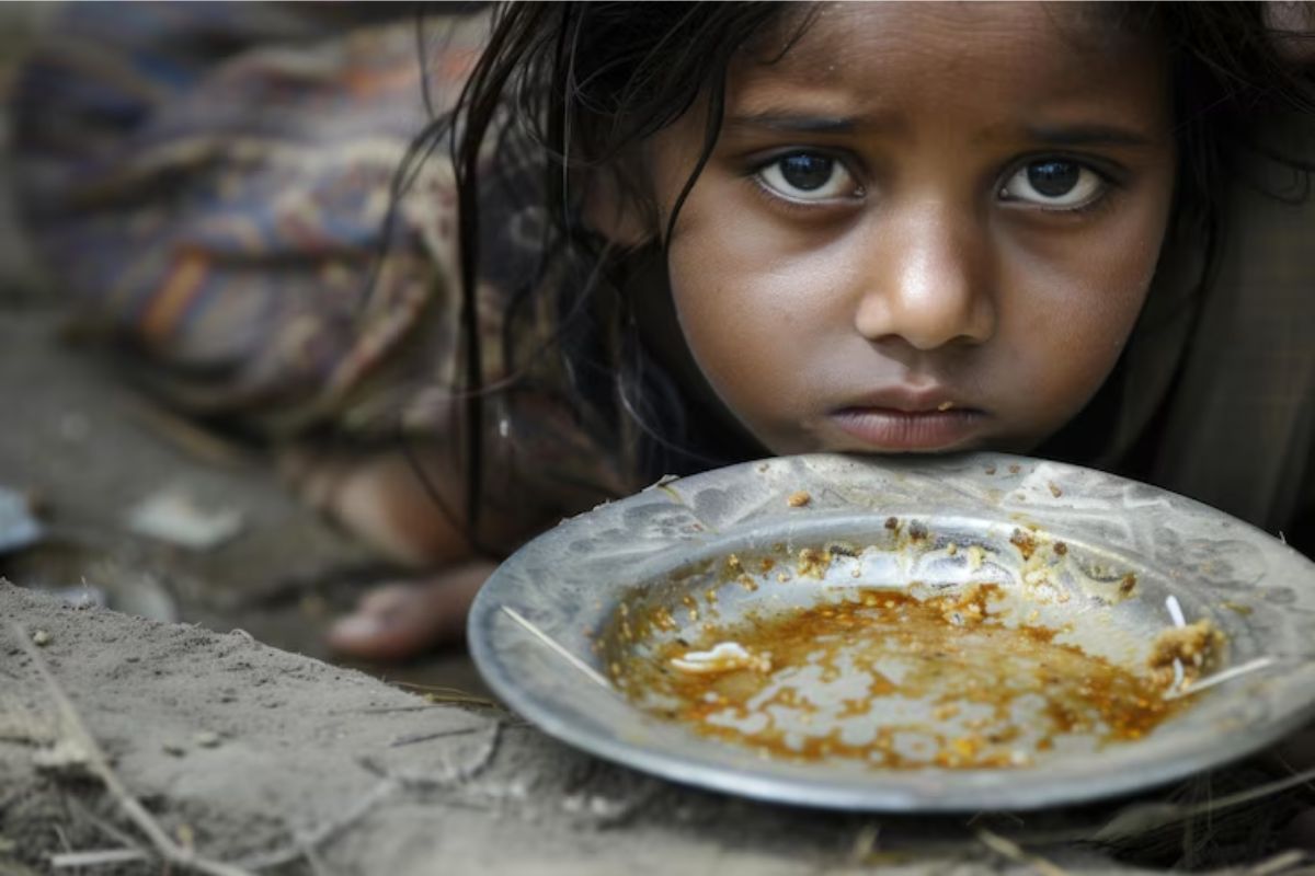 AI IMAGE OF children starvation Crisis