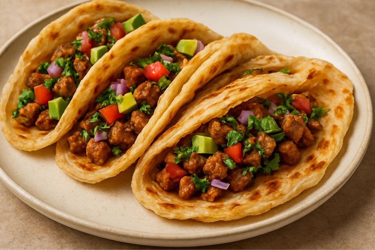leftover roti tacos