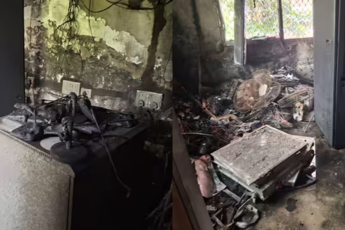 patna fire news | Fire broke out in Election Commission's office in Patna, fire brigade brought the fire under control