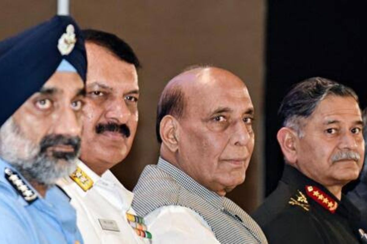 rajnath singh meets cds army chiefs