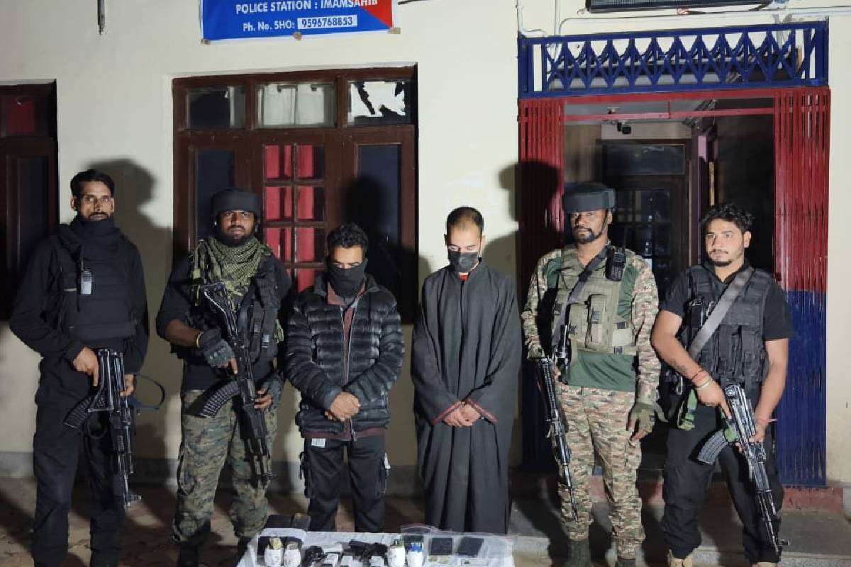 terrorist associates arrested in shopian