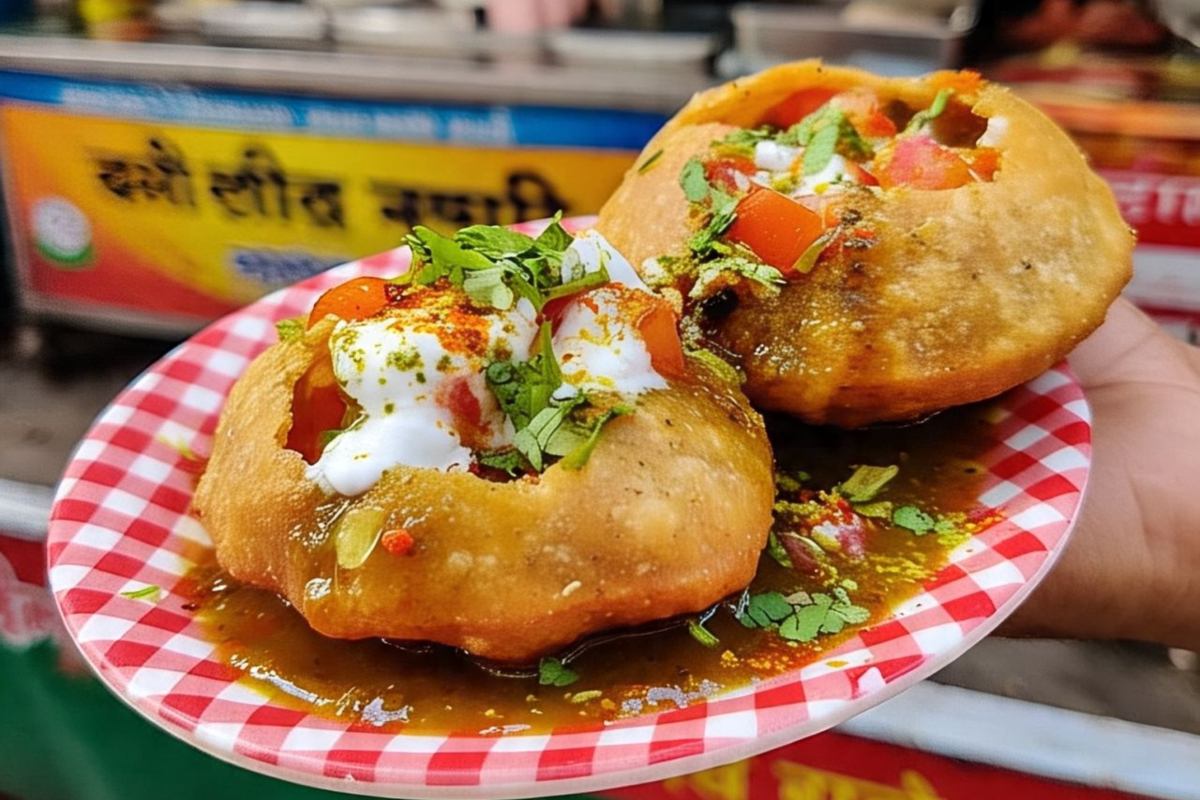 tomato kachori chaat